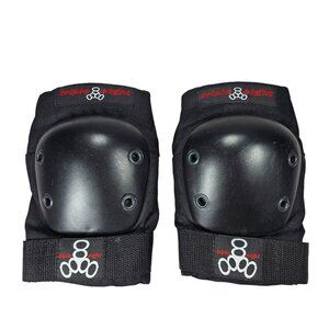 Triple Eight Skateboard Inline Skate Elbow Pads Adult Size S Black Biking Derby